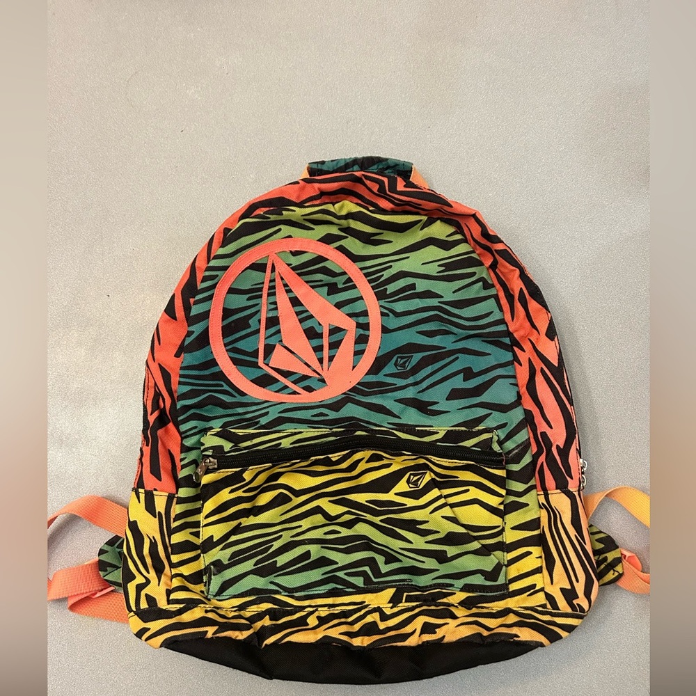 Volcom backpack rainbow retro zebra